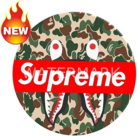 Ancdo Premium Expanding Stand Pop Grip Mount Holder Sockets for iPhone,Note 8,Smartphones and Tablets (Bape Camp Supreme)