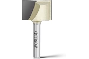 WOBLLMX Fresa de limpieza de suelos de 6 mm, diámetro de 25 mm, longitud de trabajo de 17 mm, hoja de metal duro, duradera y afilada, para herramientas de carpintería