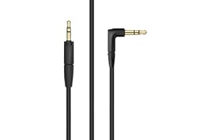 Adhiper Audio cable for HD450bt cable,Compatible with Sennheiser Momentum 3, Momentum 2, HD 400S, HD1, HD 4.50 SE, HD 450BT, HD 4.40, HD 4.30G Cable, 2.5mm Replacement Cable(1.45M/Black)