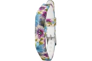 Tyogeephy Compatible avec Fitbit Flex 2 Bracelet, avec Montre Boucle Comfortable Souple Silicone Imprimé Floral Bracelet