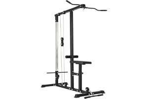 FFITNESS Latzug-Station Pulley Pull Down Tower Multifunktionsbank Sport Geräte Trainingsgerät aus Stahl Trizeps Max 280 kg Muskeltraining