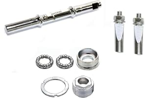 CicloSportMarket Perno CHIAVELLA + Calotte Movimento ITA/ING + 2 Chiavelle Graziella - Olanda (Italiano ITA 36mm, 39-57 - 47= 143mm)