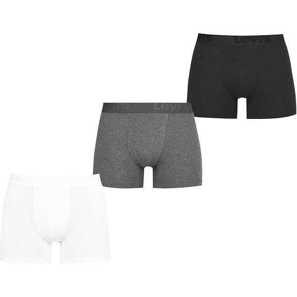 LEVI'S Herren-Boxershorts Aus Bio-Baumwolle - 6er Pack In Khaki, Größe L