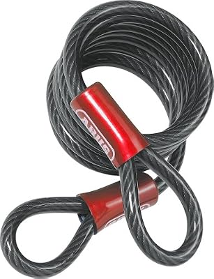 ABUS 1850/185 Antivol Spiral 2 boucles Noir