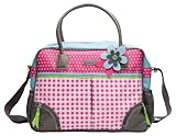 bébé-jou 310044 Wickeltasche 40 x 30 cm, pink, rosa und blau