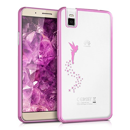 kwmobile Funda para Huawei ShotX - Carcasa Trasera de TPU con dise o de Hada en Rosa Fucsia Transparente reviews kwmobile Funda para Huawei ShotX - Carcasa Trasera de TPU con dise o de Hada en Rosa Fucsia Transparente