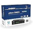 EDISION PICCO T265+ Terrestrial DVBT2 and Cable DVBC Receiver H265 HEVC FTA Full HD, PVR, USB, HDMI, SCART, S/PDIF, IR, USB WiFi Support, Universal 2in1 Remote Control