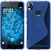 Produktbild PhoneNatic Case für HTC Desire 10 Pro Hülle Silikon blau S-Style + 2 Schutzfolien
