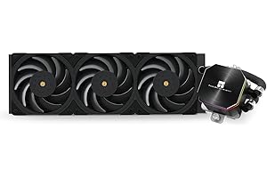 TR Frozen Edge 360 Black refrigeratore d'acqua liquido per CPU con ventola PWM da 120mm, specifica della fila fredda 360 nero, AMD/AM4/AM5, Intel LGA1700/1150/1151/1200/2011