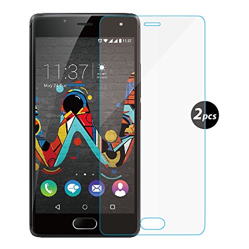 (2 Pack)Wiko U Feel Panzerglas - EUGO 9H Gehärtetem Glas Schutzfolie Displayschutzfolie Panzerglas für Wiko U Feel