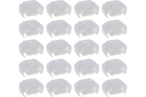 eMagTech 20pcs Brake Line Brake Hose Double Clip Bracket Holder White Compatible with Audi A6/S6/A8/S8/Rs4 Seat Ibiza/Leon/Toledo VW Beetle/Bora/Caddy/Golf