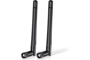 Bingfu WLAN Antenne Dualband 2,4/5,8 GHz 3dBi MIMO RP-SMA Stecker Antenne für WLAN-Router Drahtlose Netzwerkkarte USB-Adapter Sicherheit IP-Kamera Videoüberwachung Monitor Bluetooth Module