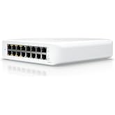 Ubiquiti UniFi anahtarı (USW-Lite-16-PoE, 16 Gigabit Ethernet bağlantı noktası, 8 bağlantı noktası PoE+, duvara monte)