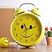 Bje Big Size Smiley Old Style Alarm Clock,Clock With Light (Steel) (Yellow) RS.699.00