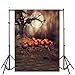 Produktbild VEMOW Heißer Halloween Backdrops Kürbis Vinyl 3x5FT Laterne Hintergrund Blackout Fotografie Studio 90x150cm(Mehrfarbig, 90x150cm)