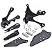 Rider Front Passenger Footrests Foot Pegs Motor Foot Rests 2PCS Fit For Kawasaki ZX-6R 2005 2006 2007 2008