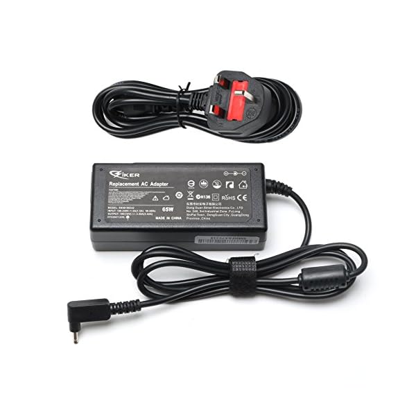 SIKER 19V 3.42A Replacement Laptop Adapter Charger For Acer-Chromebook 15 14 13 11 R11 B5 CB5-571 C720 C720p C740 Power Cord,CB3-111-C19A, CB3-111-C670, Acer Aspire One Cloudbook AO1-131, AO1-431 - Image 3