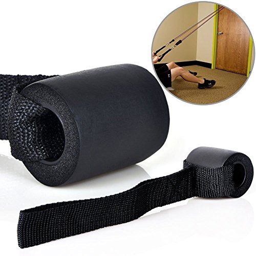(Style 1) - KYLIN SPORT Heavy Duty Resistance Band Door Anchor Attachment with Solid Nylon Core Protective Foam Strong Nylon Webbing for Exercise Body Building