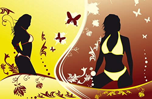 FOTOTAPETE BIKINI ABSTRAKT Nr.8TG-581 Wanddekor Wandbild Bildtapete Wandtatoo wallpaper wall mural
