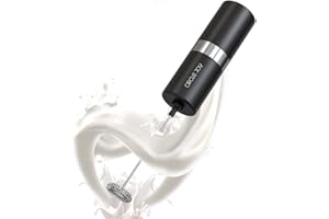 CIRCLE JOY Milk Frother Handheld, Frother for Coffee, Drink Mixer Battery Operated, Electric Whisk, Mini Mixer Wand for Matcha, Silver