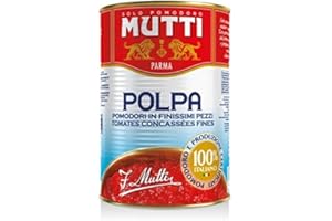 6x Mutti Polpa di Pomodoro Tomato Sauce Pulp 400g 100% Italian! in dose