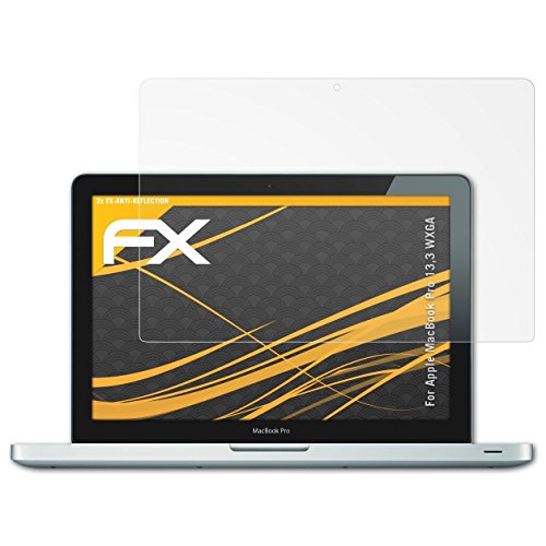 Apple MacBook Pro 13,3 WXGA Displayschutzfolie - 2 x atFoliX FX-Antireflex blendfreie Schutzfolie