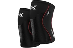 PICSIL Hex Protective Knee Pads, Neoprene Basketball Knee Pads, Stretchable Black Hexpads for Squats, Lunges, and Deadlifting, Provides Stability and Compression, 5mm Thick, Extra Large