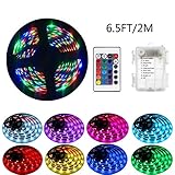 Einfach zu verwenden: LED-Lichtstreifen, die mit 3-teiligen AA- (nicht enthalten) betrieben werden, keine zusätzlichen elektrischen Geräte erforderlich. Sie können es überall mitnehmen.