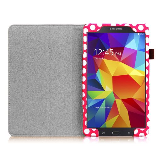 Fintie Samsung Galaxy Tab 4 7.0 Hülle Case – Slim Fit Folio Kunstleder Schutzhülle Cover Tasche mit Ständerfunktion für Samsung Galaxy Tab 4 7.0 T230 T235 (7 Zoll) Tablet, Punktmuster - 6
