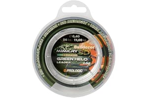 Prologic Mimicry Green Helo Leader Fil de bas de ligne pour la pêche à la carpe Vert 100 m