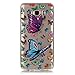 Produktbild Barbie Schmetterling Drucken Design weich Silikon TPU schutzhülle Hülle für Samsung Galaxy J5 (2016 Version) SM-J510,Premium Handy Tasche Schutz Case Cover transparent Schale für Samsung Galaxy J5 (2016 Version) SM-J510