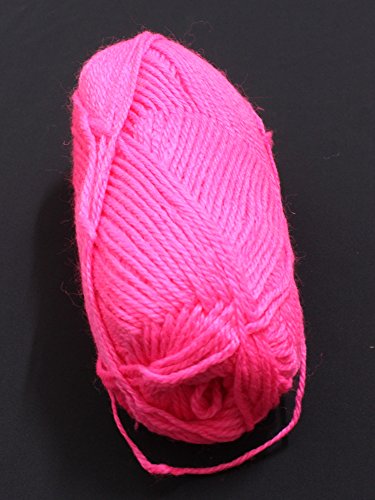 UV Schwarzlicht Wolle pink, 50g Neon Schwarzlicht Stringart Goa - 2