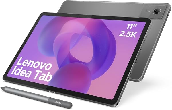 Lenovo Idea Tab - Tablette Tactile, IA intégrée 11'' 2.5K, 90Hz (MediaTek Dimensity 6300, 8Coeurs, RAM 8Go, UFS 2.2 128Go, Android 15, Wifi5 + Bluetooth) Lenovo Tab Pen - Gris - 1