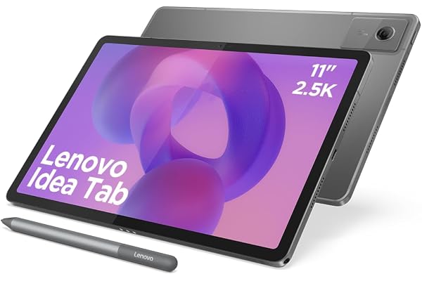 Lenovo Idea Tab - Tablette Tactile, IA intégrée 11'' 2.5K, 90Hz (MediaTek Dimensity 6300, 8Coeurs, RAM 8Go, UFS 2.2 128Go, Android 15, Wifi5 + Bluetooth) Lenovo Tab Pen - Gris