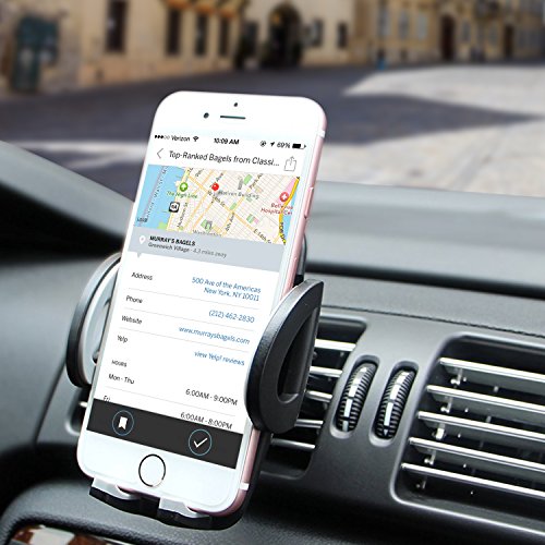 Handyhalter fÃ¼rs Auto Handyhalterung lueftungsgitter, TOPLUS Handyhalterung auto lÃ¼ftung fÃ¼r iPhone X 8 7 6s 6 plus SE 5 5s Samsung Galaxy S8 plus S7 Edge S6 A7 und andere Smartphones oder GPS GerÃ¤t(Schwarz-Grau)