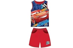 KIDPARADISE Ensemble été Court Short + débardeur Disney Cars