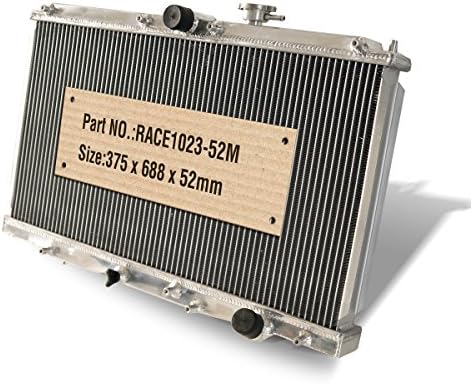Supeedmotor Radiator for Prelude 97-01 2.2L Alloy Aluminium Twin Core High Flow Race