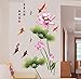 Produktbild GOUZI China Das Lotus Zimmer Gemütlichen Höhle Wand Tapete Selbstklebende Briefmarke Abnehmbare Wall Sticker für Schlafzimmer Wohnzimmer Hintergrund Wand Bad Studie Friseur
