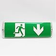 LED Emergency Exit Sign Light | Ceiling Wall Mounted | Bulkhead Emergency Light |CLEARWAY (DOWN ARROW)