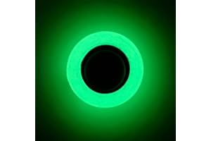 CTDWNT Glow in The Dark Tape,10FT x 0.5 Inch Long-Lasting Bright Fluorescent Glow Tape,Luminescent Emergency Tape Safety Egress Markers Stairs,Walls,Steps,Exit Sign,Strong Adhesive(10FT x 0.4 Inch)