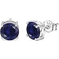 Ornate Jewels 925 Silver 2 Carat American Diamond Solitaire Stud Earrings for Women and Girls | With Certificate of Authenticity and 925 Stamp | Life-time Warranty*