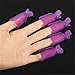 Teenxful 10PC Plastic Acrylic Nail Art Clip UV Gel Polish Remover Cleaner Wrap Tool Purple