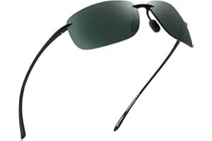 JIM HALO Occhiali da Sole Sportivi per Uomo Donna Telaio Infrangibile Senza Montatura TR90 per l'esecuzione Guida Baseball Pesca