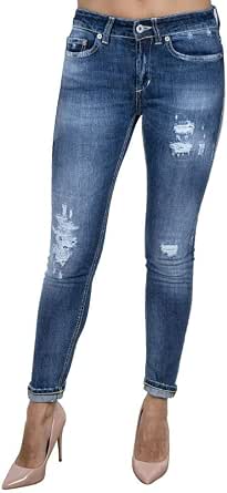 DONDUP Luxury Fashion Donna P692DS0257W49800 Blu Cotone Jeans |  Autunno-Inverno 19 : DONDUP: Amazon.it: Abbigliamento