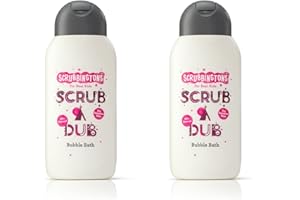 SCRUBBINGTON'S Scrubbingtons Scrub A Dub Cotton Soft Bubble Bath For Kids - Cotton Extract & Aloe Vera for Sensitive Skin 2 x 250ml