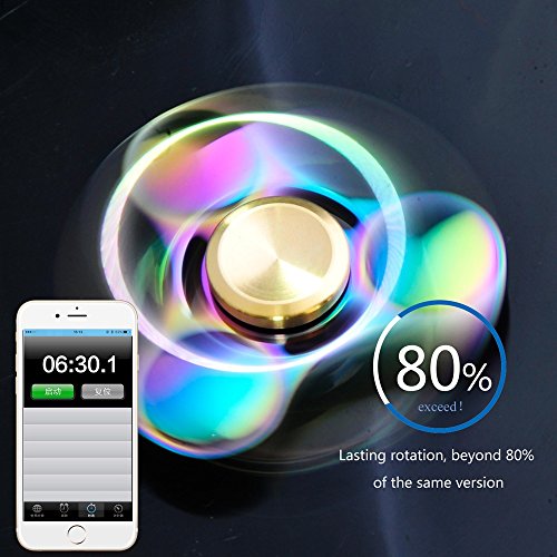 Rainbow Metall High Speed tri-spinner zappeln Spielzeug Hand Spinner Spielzeug - 5