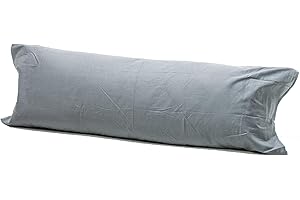 AmigoZone Bolster Pillowcases - Pregnancy Maternity Orthopaedic Support Pillowcase (King 5FT(60"), Gray)