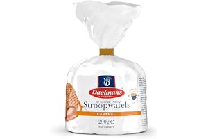 Daelmans Stroopwafels Karamellvåfflor, 1 Clipförpackning | Traditionellt holländskt recept sedan 1904, inga artificiella tillsatser, perfekta till kaffe