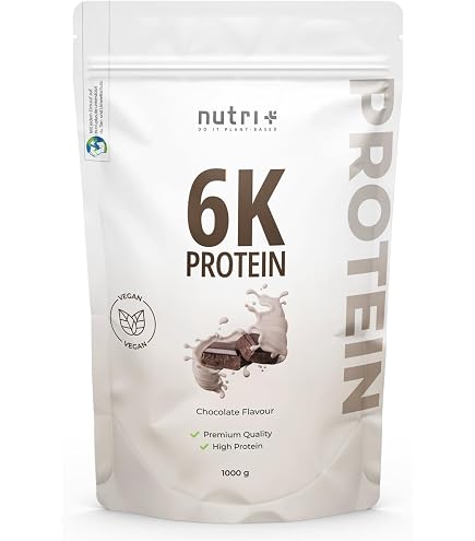 Vegan Protein 700 gr - proteine vegane a base di piselli, riso (700 grammi, cioccolato e nocciole
