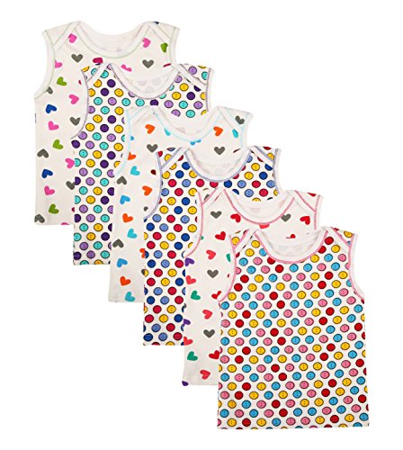 FARETO Babies Cotton T-Shirt (Di-PrintedHeart-cut-t-shirt-printd12-18 Months, Multi-Coloured, 12-18 Months, Set of 6) RS.599 (54.00% Off) - Amazon